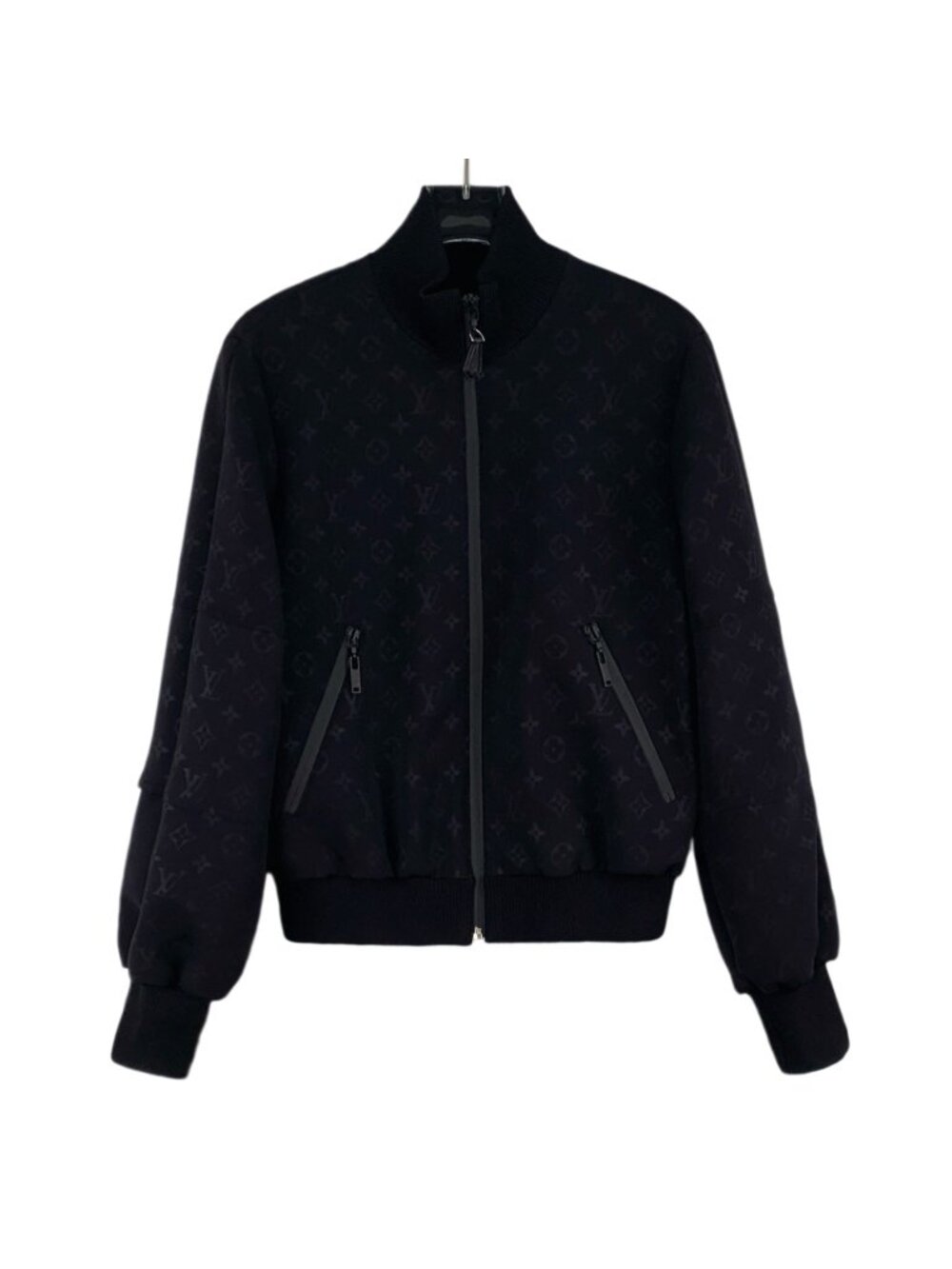 Louis Vuitton 2022 Black Monogram All-Over Zip Jacket